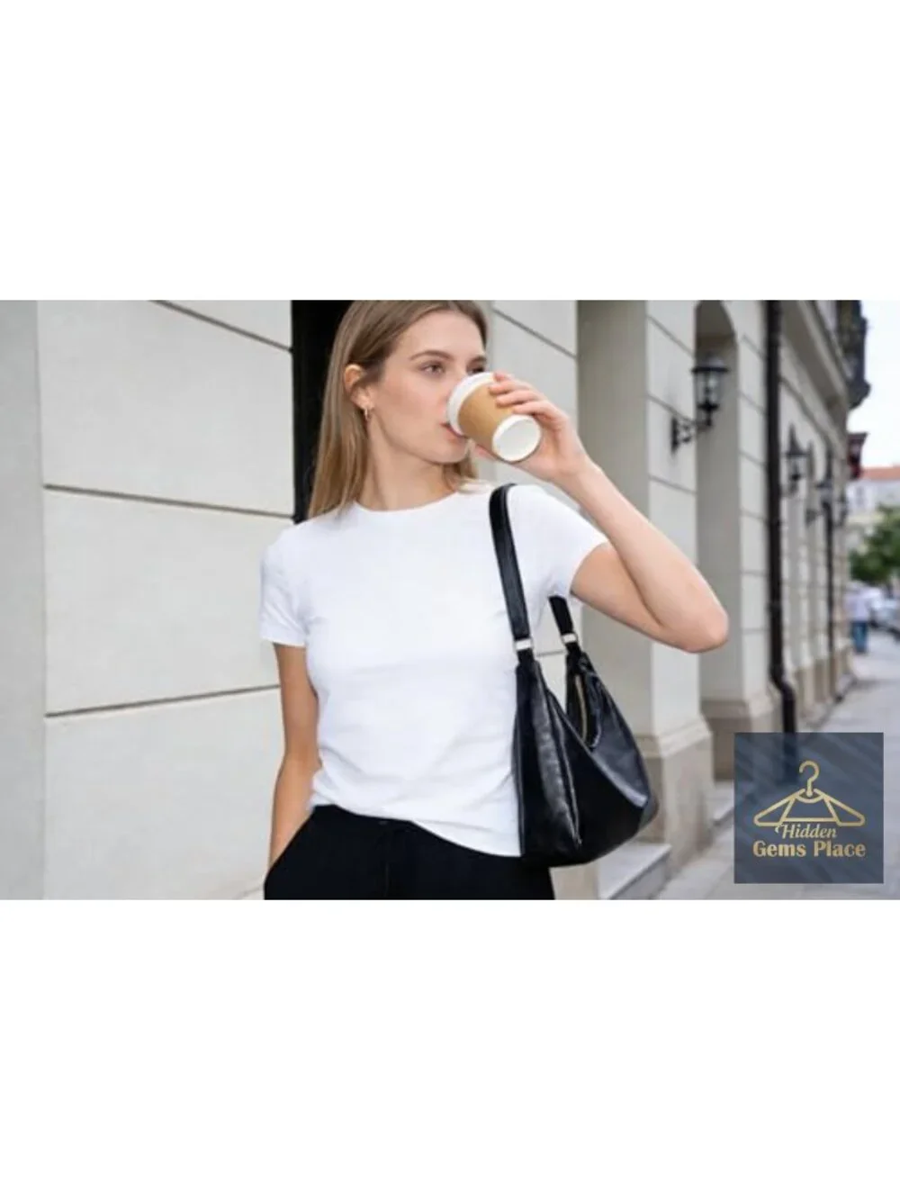 Vegan Leather Hobo Tote Bag, Large Capacity Shoulder Bag, Slouchy Handbag